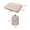 Portable Ergonomic Camping Compressible Thickened Self Inflating Foldable High Rebound 3D Neck Protect Travel
