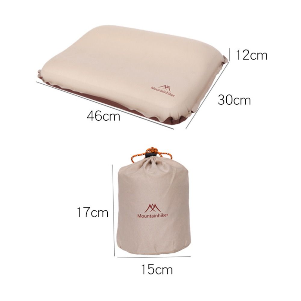 Portable Ergonomic Camping Compressible Thickened Self Inflating Foldable High Rebound 3D Neck Protect Travel