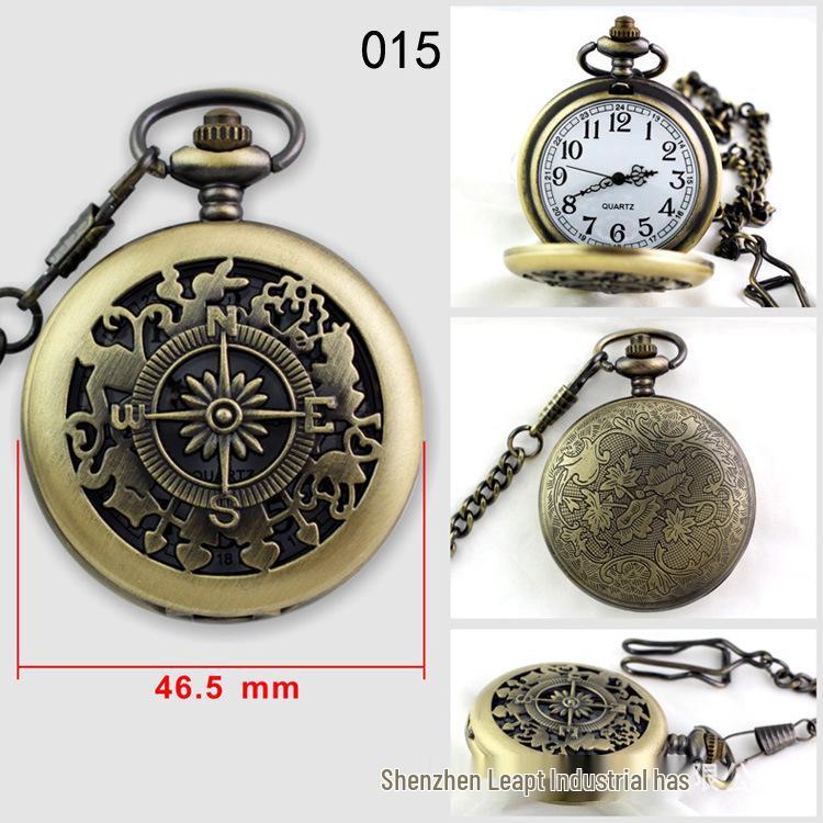 Retro Harry Potter Pocket Watch Pendant - Flip Cover, Digital Display for Kids & Elderly