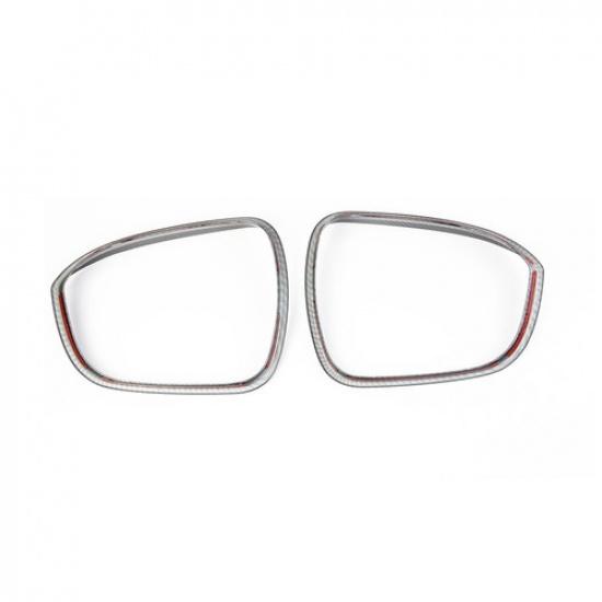 Carbon Fiber Style Side Door Mirror Visor Molding Trim For Mitsubishi Outlander