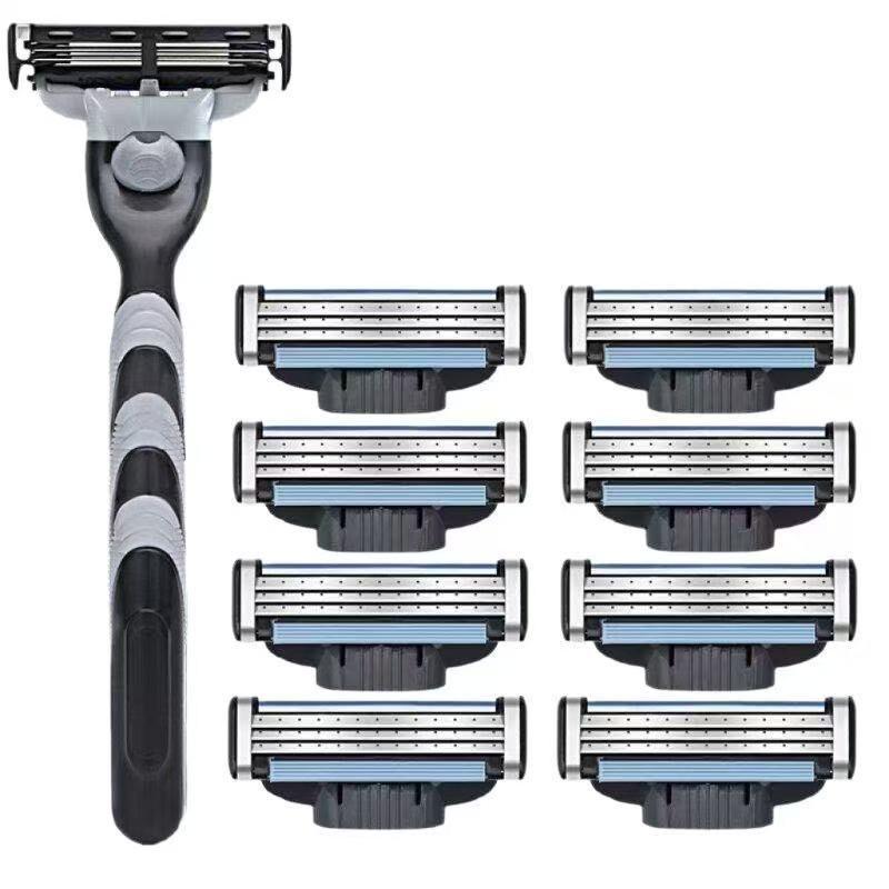 For Gillette Mach 3 Three Layer Ultra Thin Blade Shaver Replacement Head For Close Shaving Experience