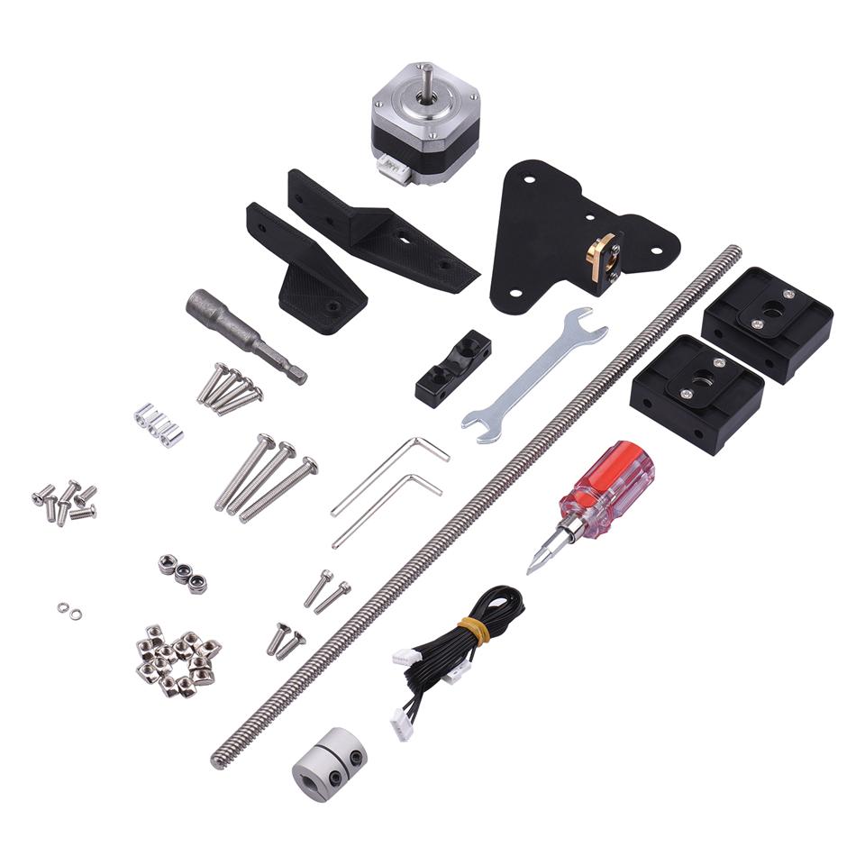 3D-skriverdeler for Ender 3 Dobbel Z-akse Oppgraderingssett DIY-sett Med Skrue Steppermotor for Creality Ender 3 V2 Ender 3 Pro CR10