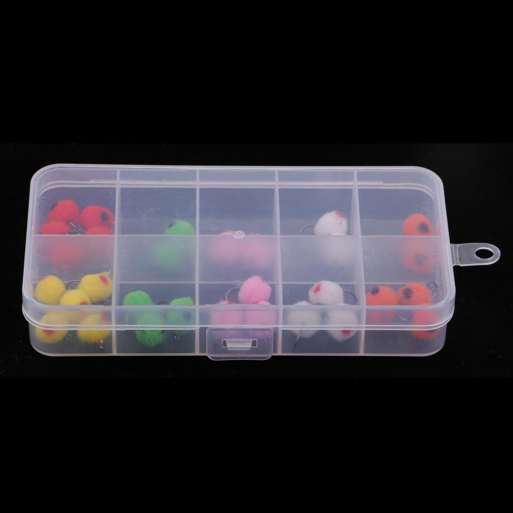 36pcs Salmon Egg , Fly Fishing for Steelhead/Trout/Salmon