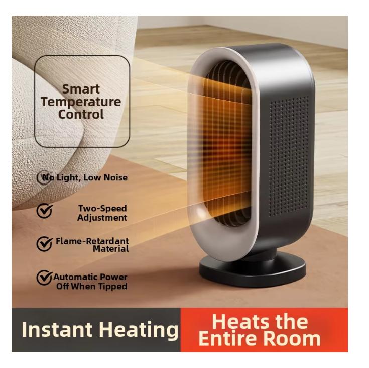 Heizlüfter für Innenräume Tragbar Elektrisch PTC-Heizung Schreibtisch Schnellheizung Schlafzimmer Büro Wohnzimmer Sofortige Heizung Heizlüfter