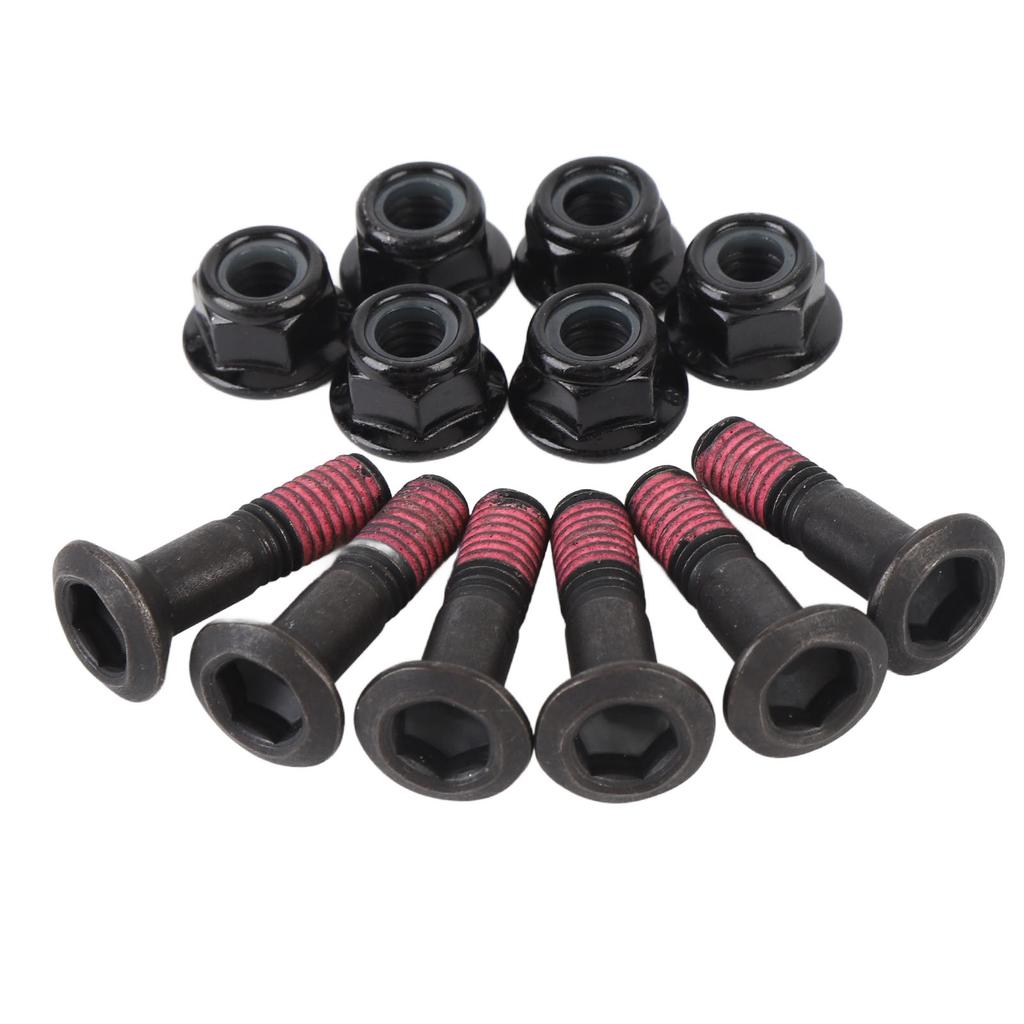 6 Sets Sprocket Bolt and Nut Kit M8 X 32mm Iron Motorcycle Sprocket Bolts Nuts Kit for YZ YZF