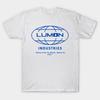 Men Black Print T-shirt Lumon Industries Severance No-Cut Transfer Paper Print Cotton Tshirt