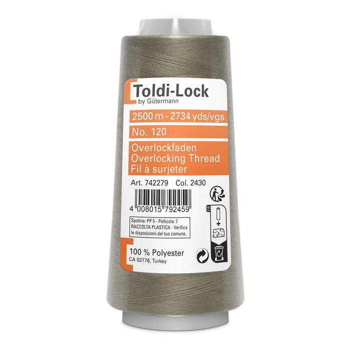 Fil Surjet spécial Overlock 2500m 100% polyester - Att 144 - 2430 - mastic