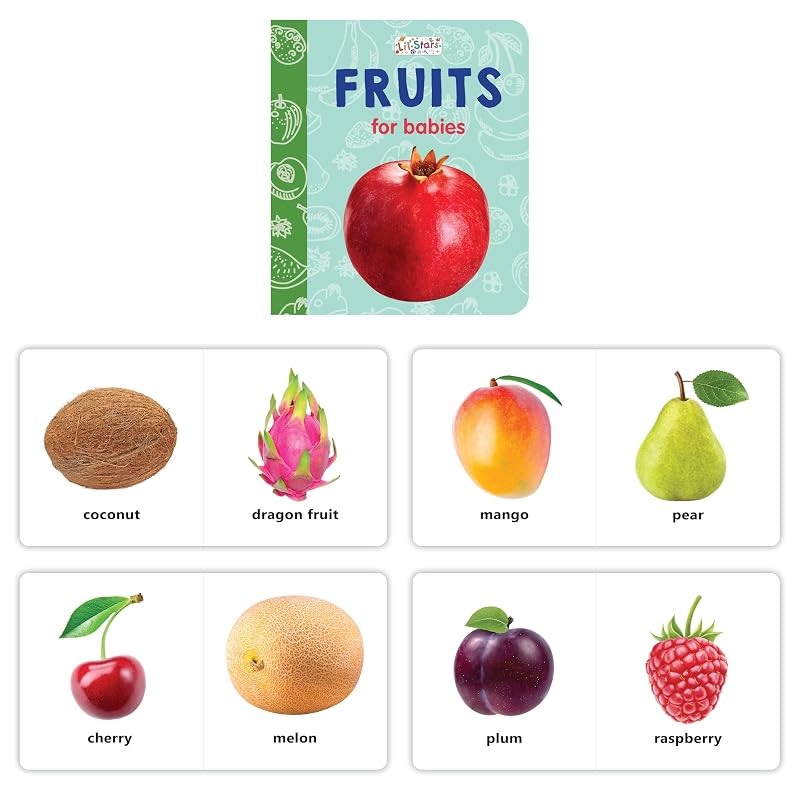 Pegasus My First Library BoxSet Of Preschool Board Books (Alphabet, Fruits & Vegetables, Numbers, Animals & Birds, , First Words, Etc) (My