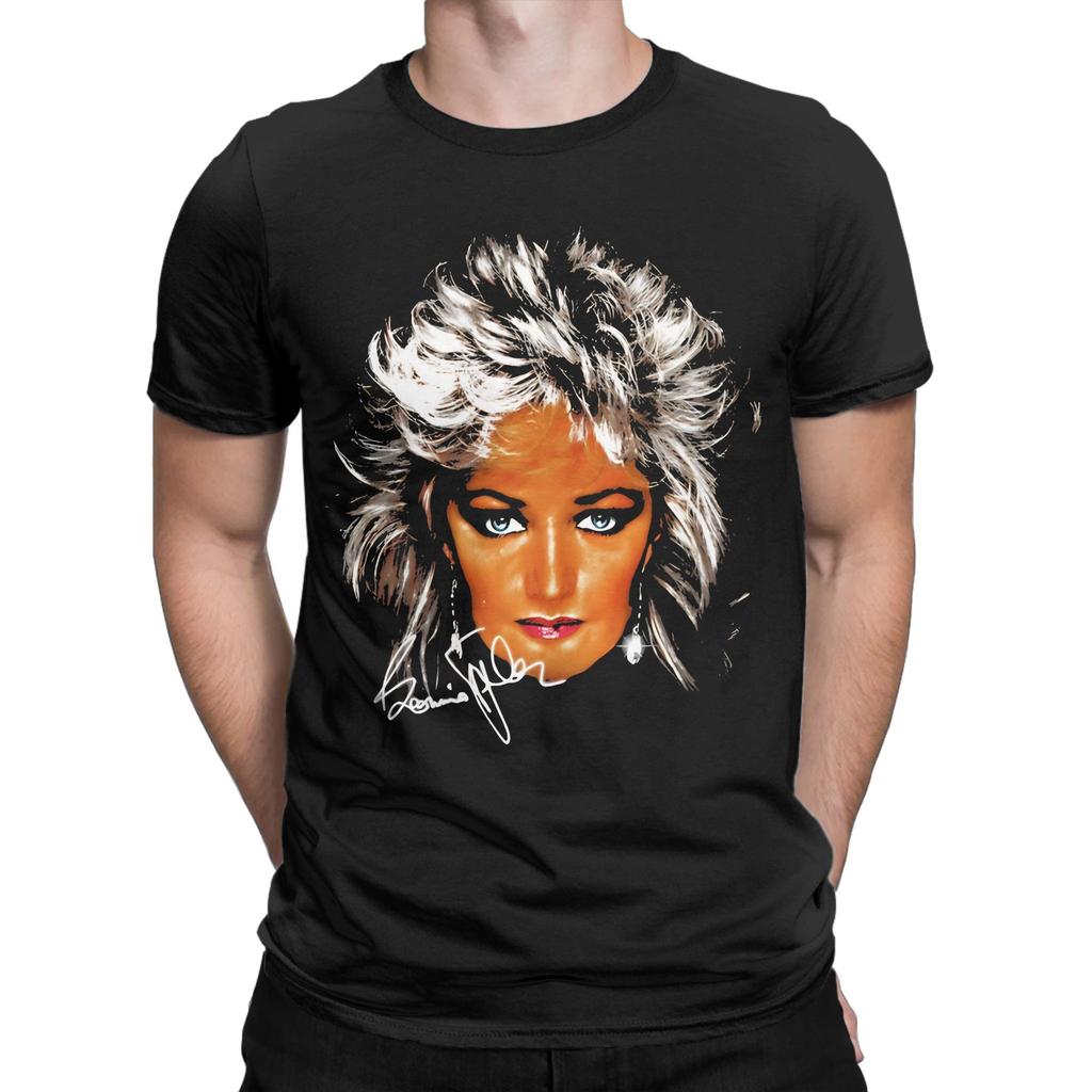 Music Bonnie Tyler TShirt Men Women Vintage Cotton Tees O Neck Short Sleeve T Shirt Plus Size Clothes