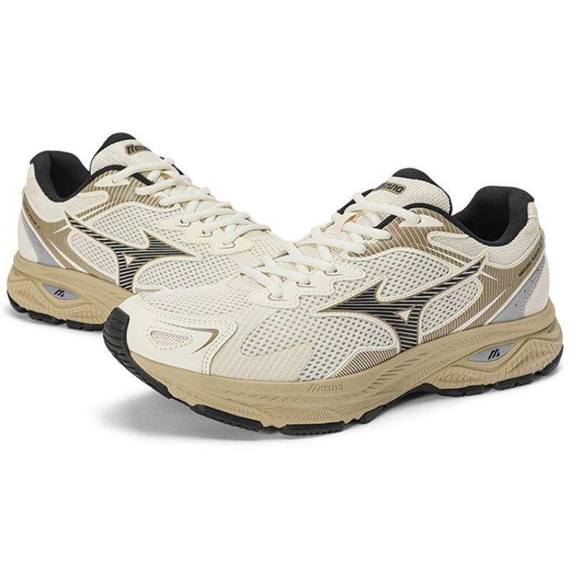 Mizuno Racer S Mesh Breathable Low Top Running Shoes Unisex Grey Black D1GH223505