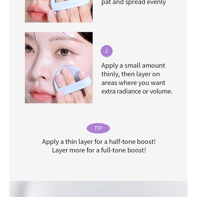 A'PIEU - Waterlock Tone-Up Sun Cushion Lavender