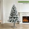 Cross-Border Christmas Iron Base Flocked Tree Decoration Scene Ornament
