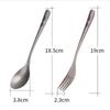 Environmental Outdoor Camping Fork Portable Light Titanium Cookware  Outdoor Tool