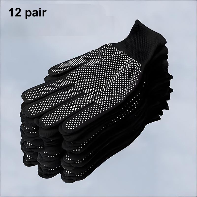 12Pair Breathable Nylon Gloves Non-slip Work Gloves For Cycling Fishing Camping Unisex Work Protection Labor Protection Gloves
