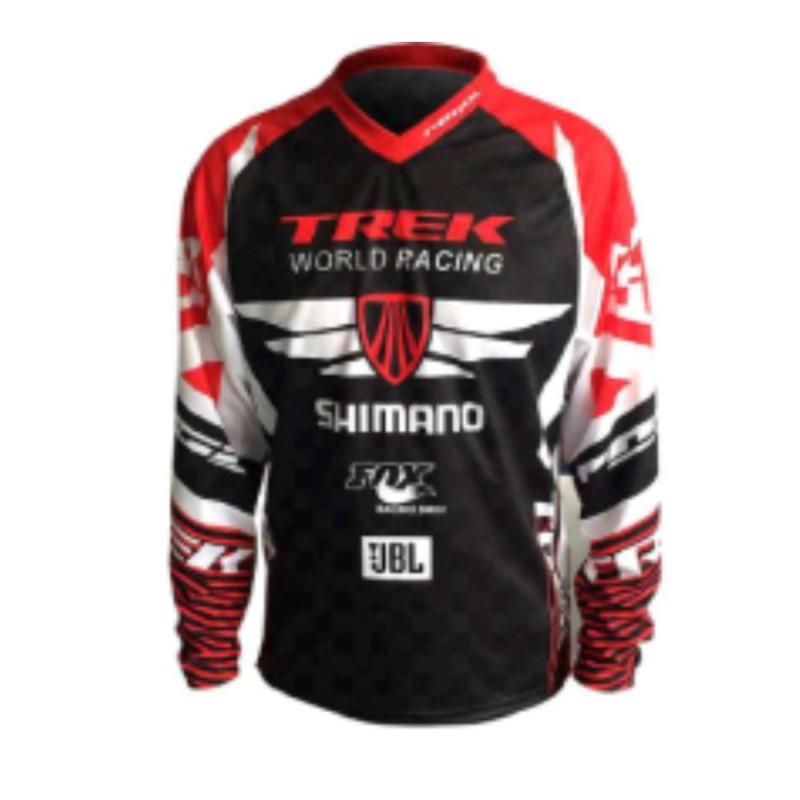 Mountain Bike Long Sleeve Downhill Jersey Cycling Shirt Breathable Quick Dry Men Women Outdoor Sport