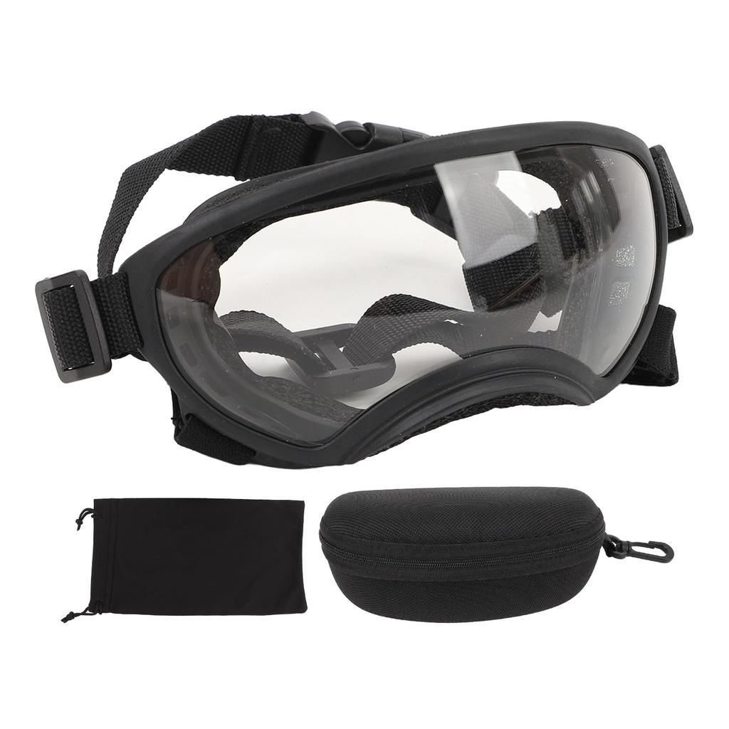 Dog Sunglasses Windproof TPU Elastic Frame Anti UV Dog Protective Glasses for Pets Transparent Lens