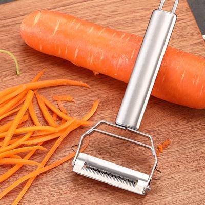 Stainless Steel Peeler Julienne Peeler Slice Fruit Vegetable Melon Potato Carrot Cucumber Multifunction Grater Home Kitchen Tool