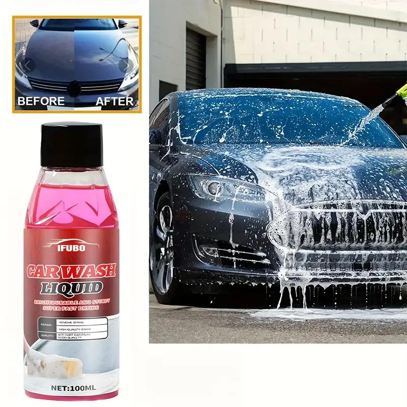 Car Exterior Maintenance Cleaner - Strong Formula , High Concentration and High Foam, Pink Car Paint Care Polish Liquid