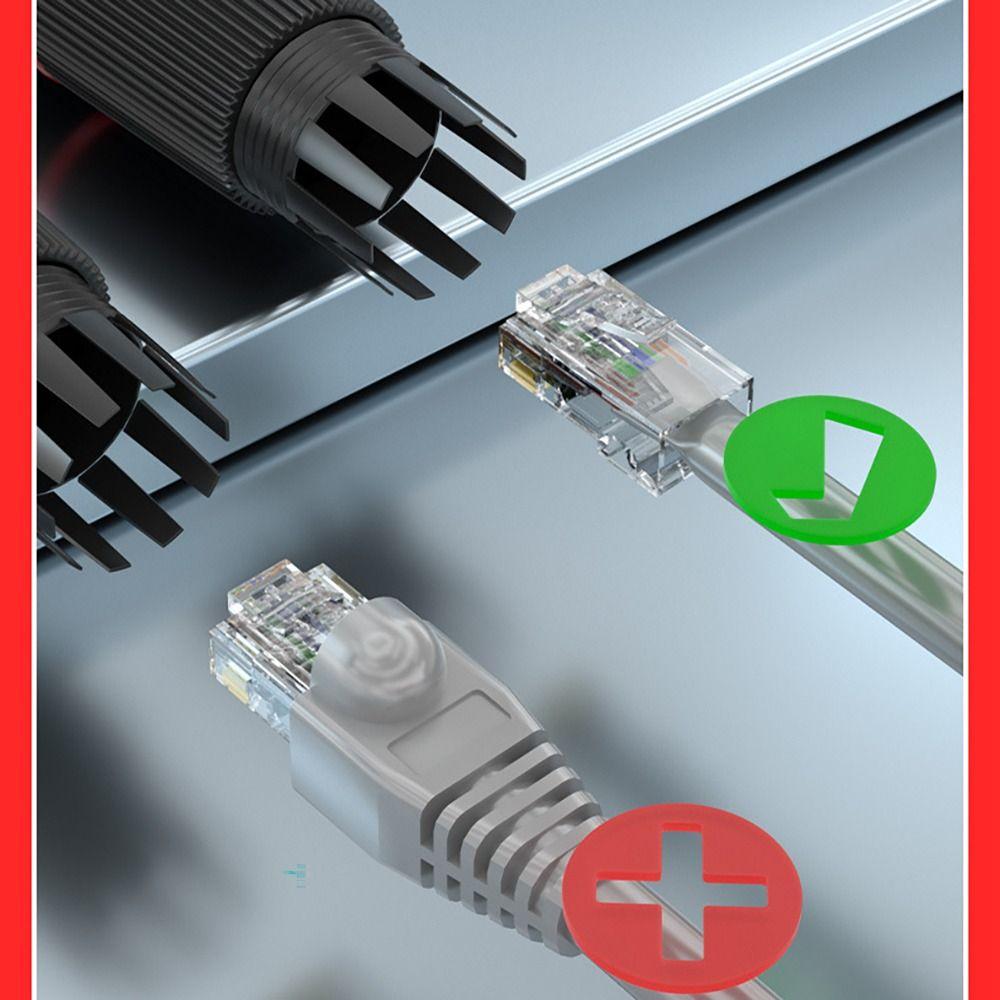 Double Head Ethernet Network Straight-through Adapter Female Double Head Extender  Cable