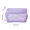 Netz-Reise-Kulturbeutel - Transparenter Reißverschluss-Reise-Organizer, Wiederverwendbare Kosmetik-Make-up-Tasche für Damen & Herren