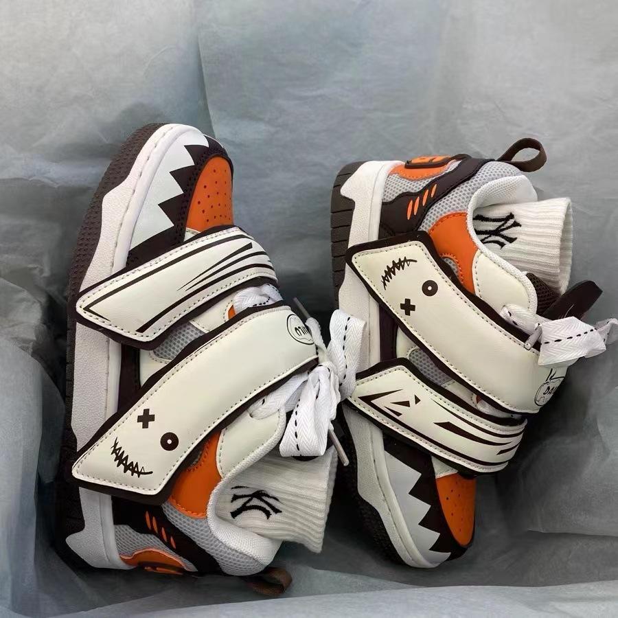 Nieuwe Ghost Face Brood Schoenen Casual Honderd Dames Dikke Zool Sport Studentenschoenen