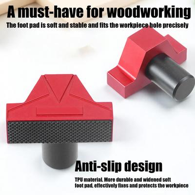 Aluminum Bench Dogs 19mm 20mm Quick Release Stop Block Non Slip Workbench Limit Stop Woodworking Table Accessory