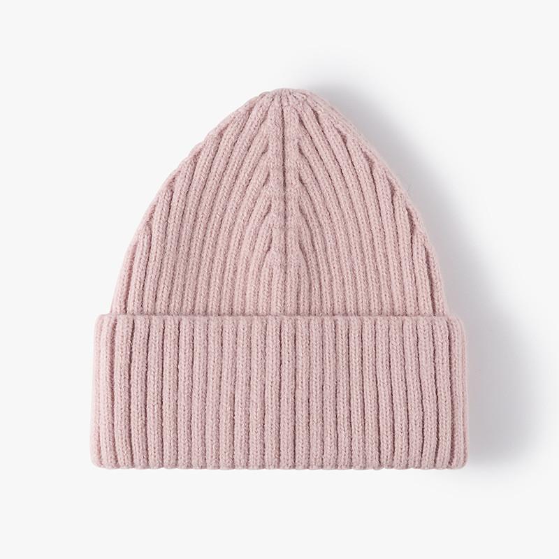 Thick Knitted Beanie For Women With Breathable Sheep Wool For Winter Casual Wear