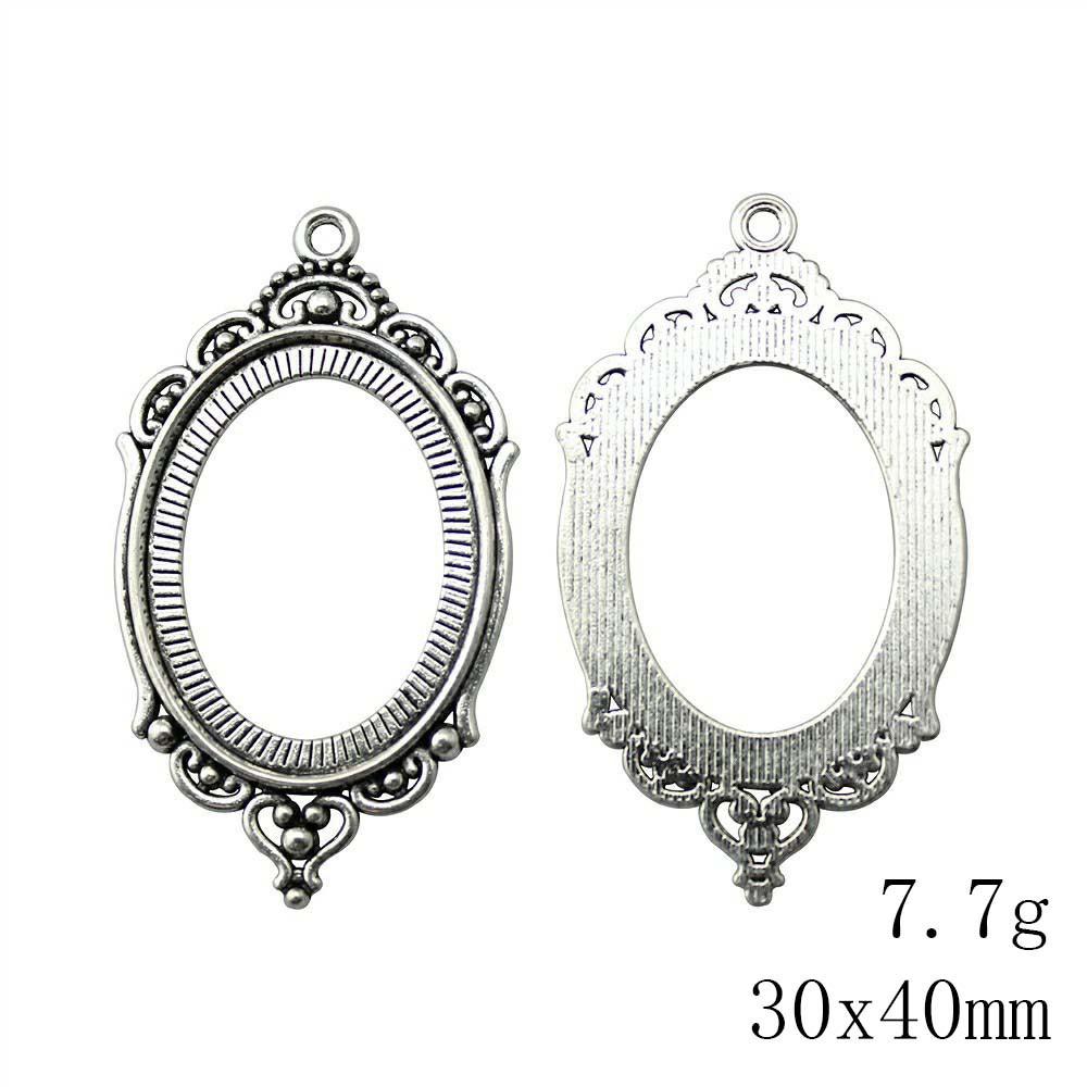 Christmas Decorations Accessories For Making Jewelry Oval Glass Cabochon Base Setting Tray Accessories Parts Ornaments For Home Accessory Parts