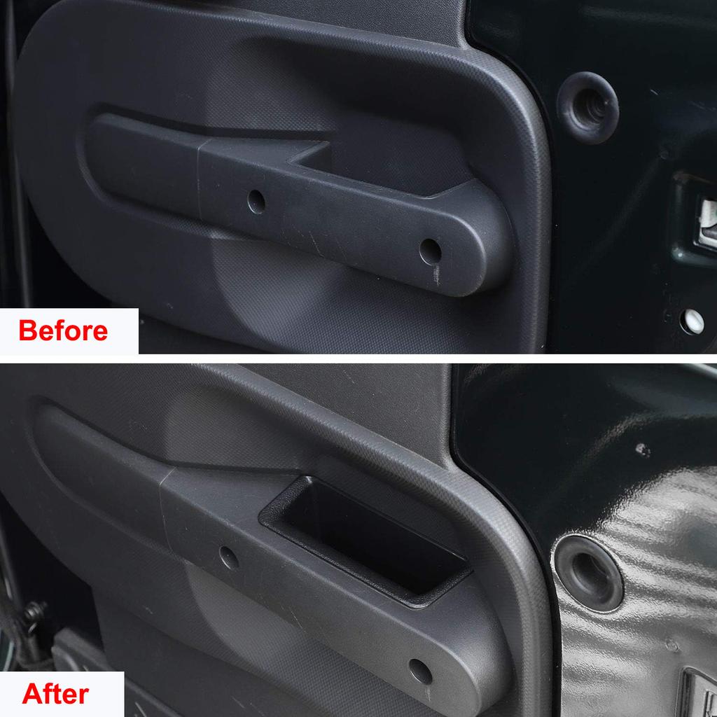 Car Front Passenger Grab Tray Door Handle Storage Box Organizer for Jeep Wrangler JK 2007-2009 2010 Stowing Tidying Accessories