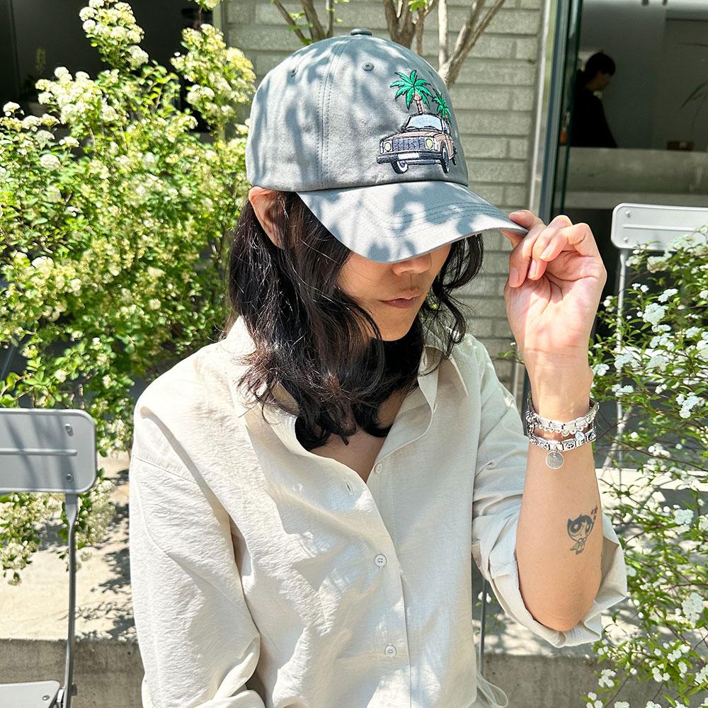 Aendeussiyu Car Embroidery Ball Cap-Grey Jcp0010