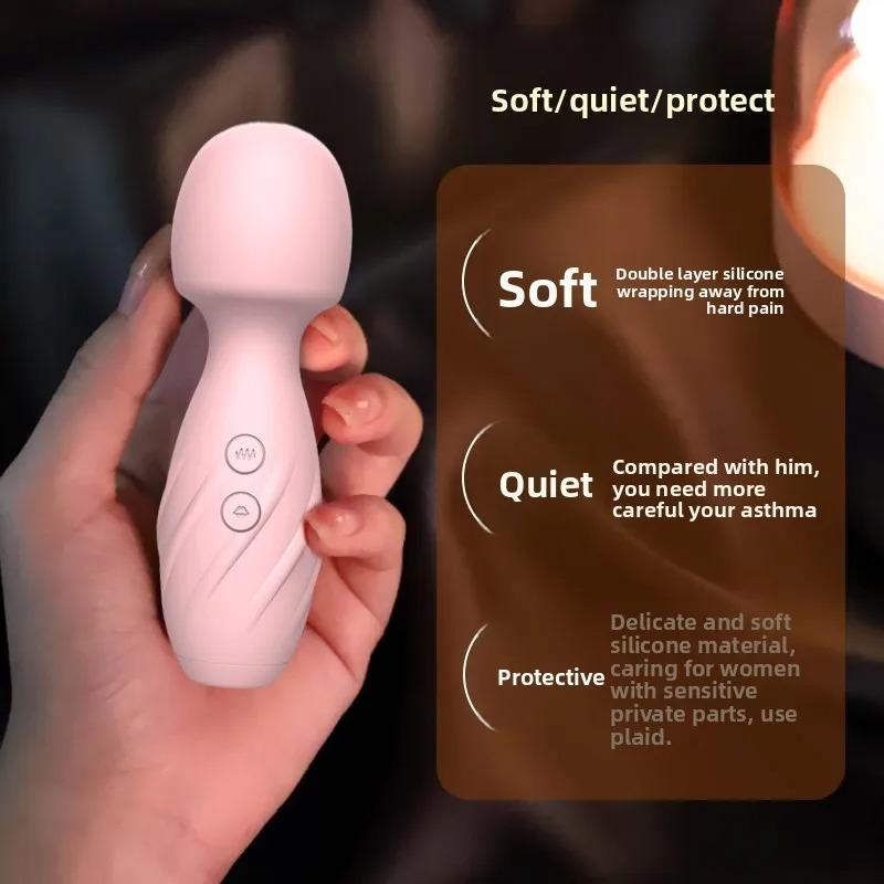 New 2In1 AV Magic Wand Vibrator 10 Modes Vibration Dildo Sucking Nipple Clitoris Massager G Spot Masturbation Sex Toys for Women