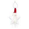 Soft Plush Decorative Figures Christmas Gnome Star Ornaments, Sparkly Faceless Dwarf Hanging Decoration with Knitted Sparkling Sequin Decor