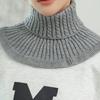 Neuer abnehmbarer gestrickter Rollkragen Fake-Kragen für Damen Nackenwärmer Herbst Winter Warm Abdeckung Kopf Hals Stricken Falscher Kragen