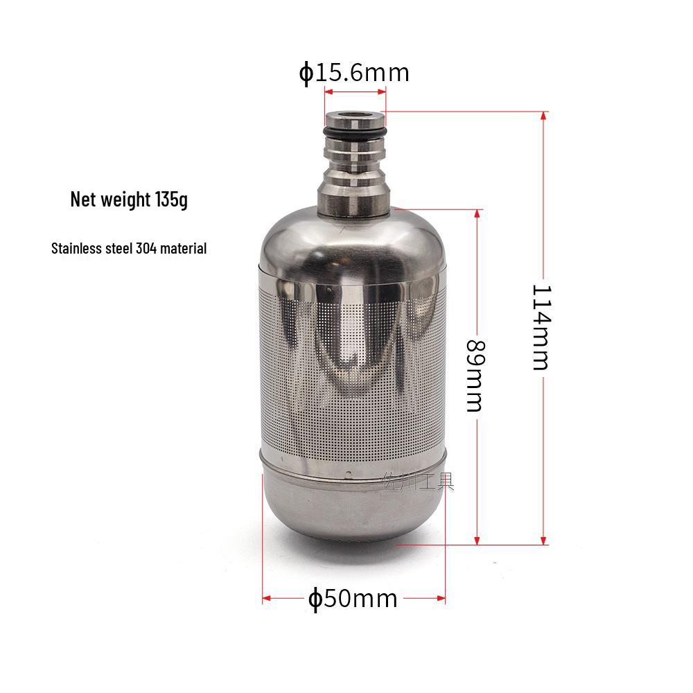304 Stainless Steel Inlet Filter Mesh: High-Pressure Car Wash Accessory, 1/2-Inch Pipe