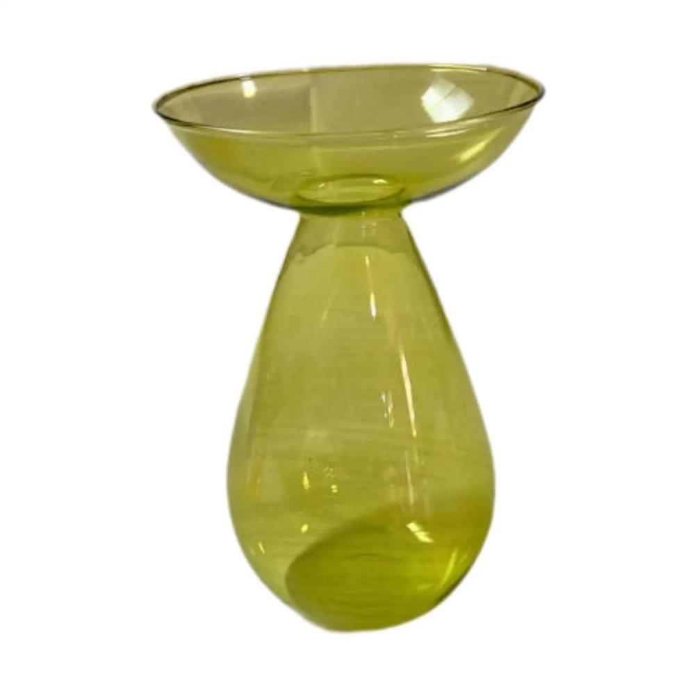 Creative Transparent Long Oval Avocado Hydroponic Vase Avocado Seeds Hydroponic Vessel Flower Pot for Gardening Home Decor