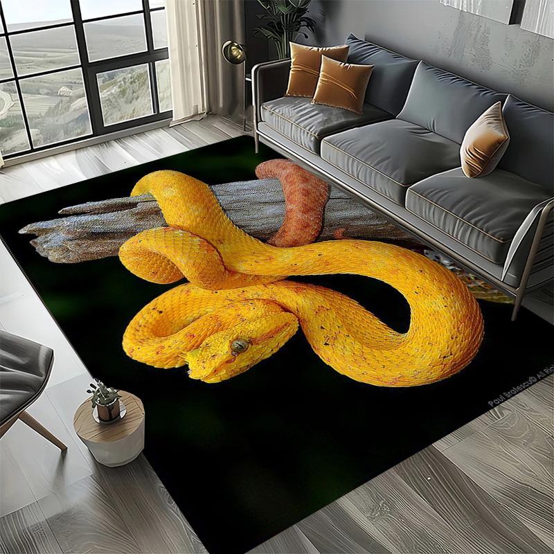 Sofa do salonu Mata wejściowa do kuchni Dywany o dużej powierzchni Drukowanie 3D Wzór zwierzęcy wąż Dywan Mata podłogowa na balkon antypoślizgowa