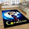 27 Style Coraline Secret Door Cartoon Horror Carpet Rug for Bedroom Living Room Home Sofa Decoration,kids Large Decor Floor Mat