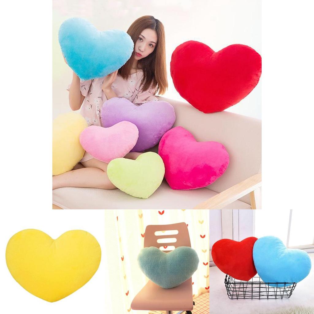 Soft And Cuddly Heart-shaped Plush Pillow For Teens And Adults