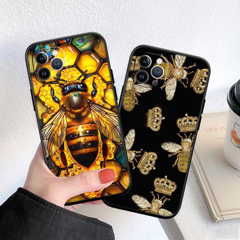 CJ11 Art Bees Cartoon Soft Shell Phone Case for Xiaomi Poco C40 C50 C51 C55 C65 C71 C75 F3 F5 F6 F7 M2 M3 Pro Ultra