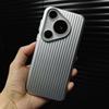 Stylish Business Luggage Case For HUAWEI Pura 70 Ultra 70 pro Plus Luxury Plating Wave Transparent Hard PC Back Cover Fundas
