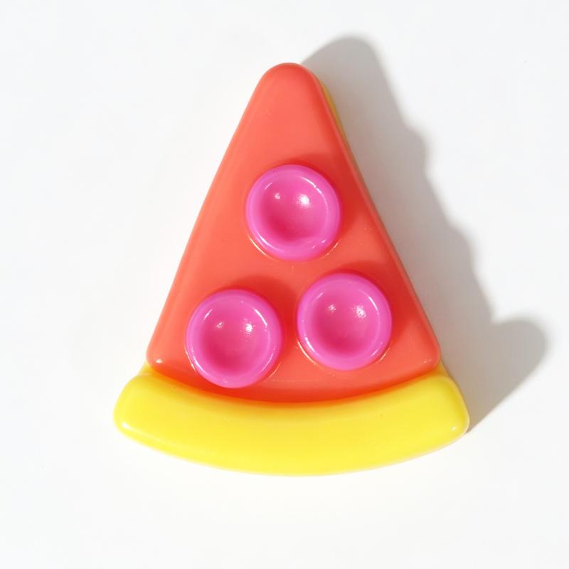 Needoh Peace Cake Pizza Slice Decompress Fidget Toy Squeeze Soft Squishy For Adhd Anti-Stress Anxiety Relief Sensory Toy Gift