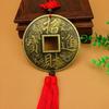 Chinese Knot Fengshui Copper Coins Big Vintage Pray Lucky Retro Collection Antique Currency Party Souvenir Gift Car Pendant