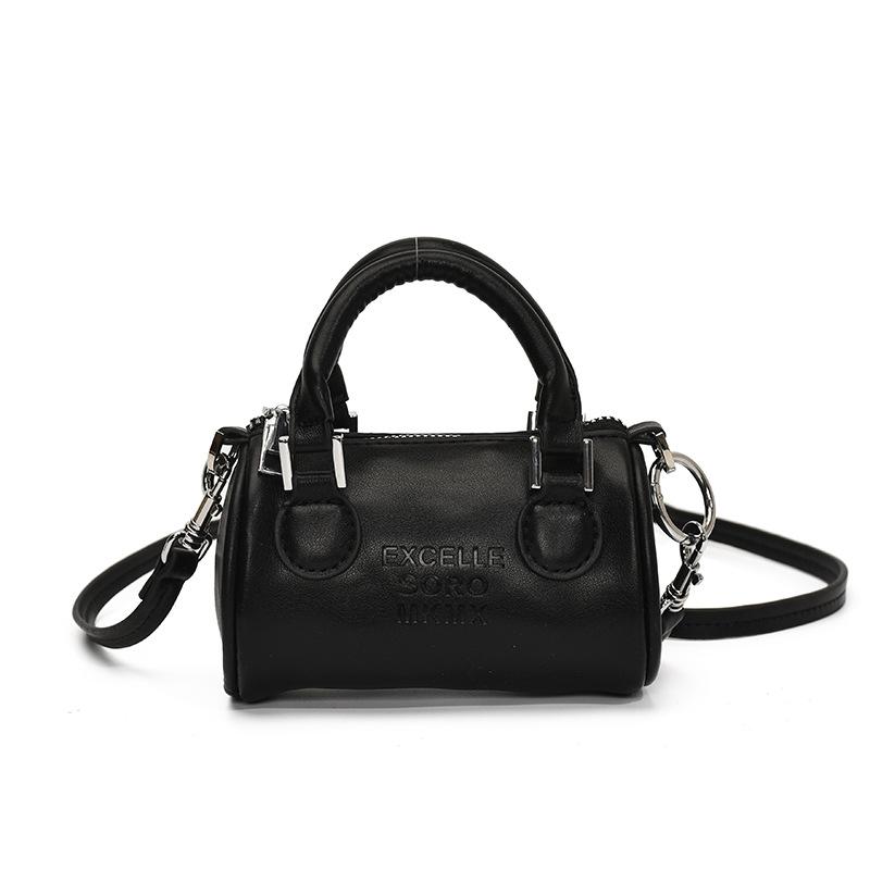 Модная стильная индивидуальная нишевая мини-сумка-цилиндр для ношения в руке, кошелек для мелочи, повседневный дизайн, универсальная сумка-мессенджер