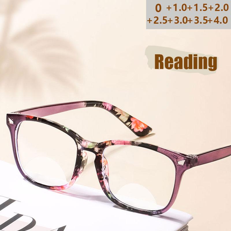 New Fashion Men Women Flowers HD Anti Blue Light Reading Mirror For Middle Aged Elderly People 293