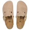 Birkenstock Boston Soft Footbed Suede Narrow Sandcastle Men Sandals Tan 1030883