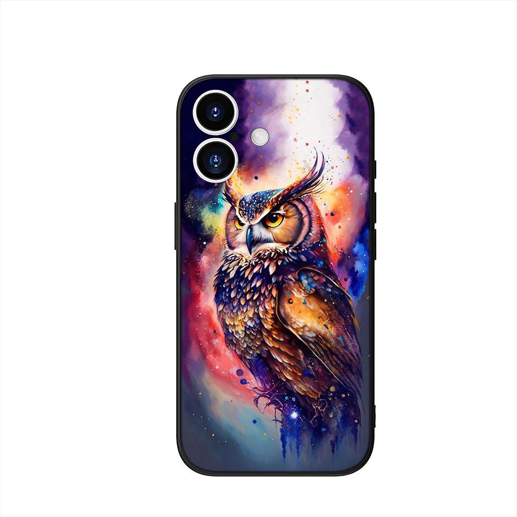 

Мультяшная сова Чехол для телефона для Apple iPhone 16 15 14 Plus 13 12 Mini 17 Pro Max + 16E Air 16+ ProMax Корпус iPhone 16e