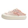 Li Ning Puff Mule Trendy Sports Casual Shoes Women Shoes Pink White AZGU072-2