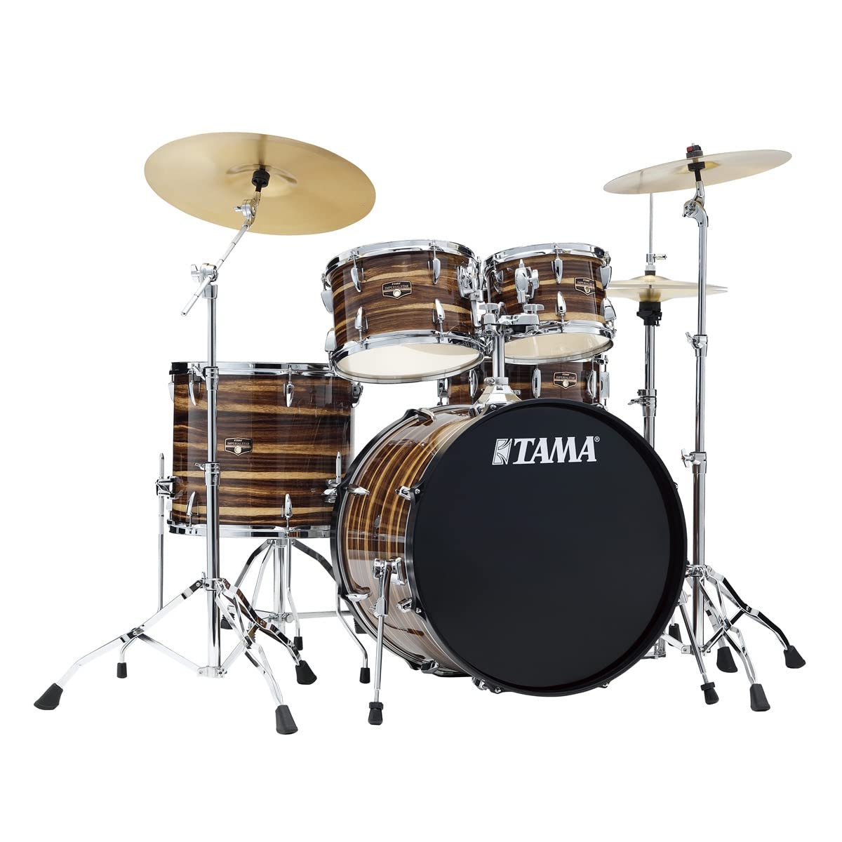

TAMA Tama Imperialstar 22 BD Standard Size with Cymbals Bulk Drum Set Coffee Cheek Wrap IP52H6RC-CTW