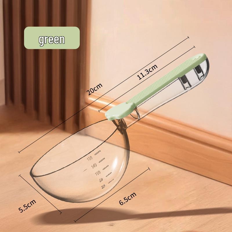 Multi-Functional Pet Food Scoop with Spoon Scale and Can Opener for Cats and Dogs
