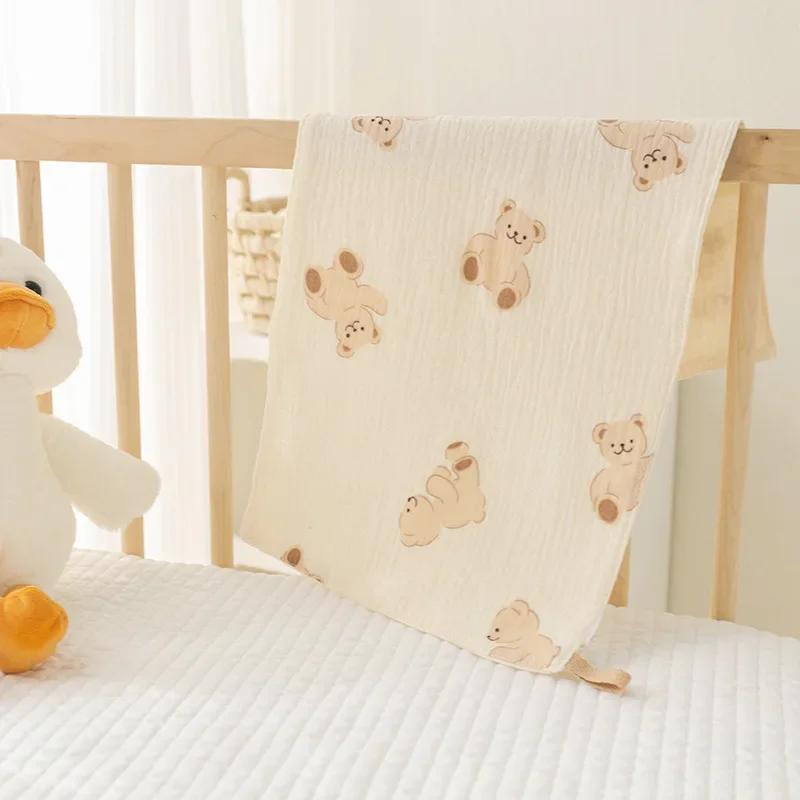 Non-Toxic Cotton Muslin Baby Face Towels Long Burp Cloth For Newborn 4Layers Of Gauze Children'S Towel Kindergarten Hand Towels Baby Items